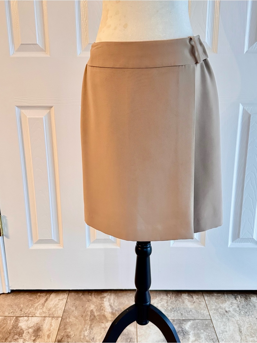 Style & Co. Tan Mini Wrap-Style Skirt